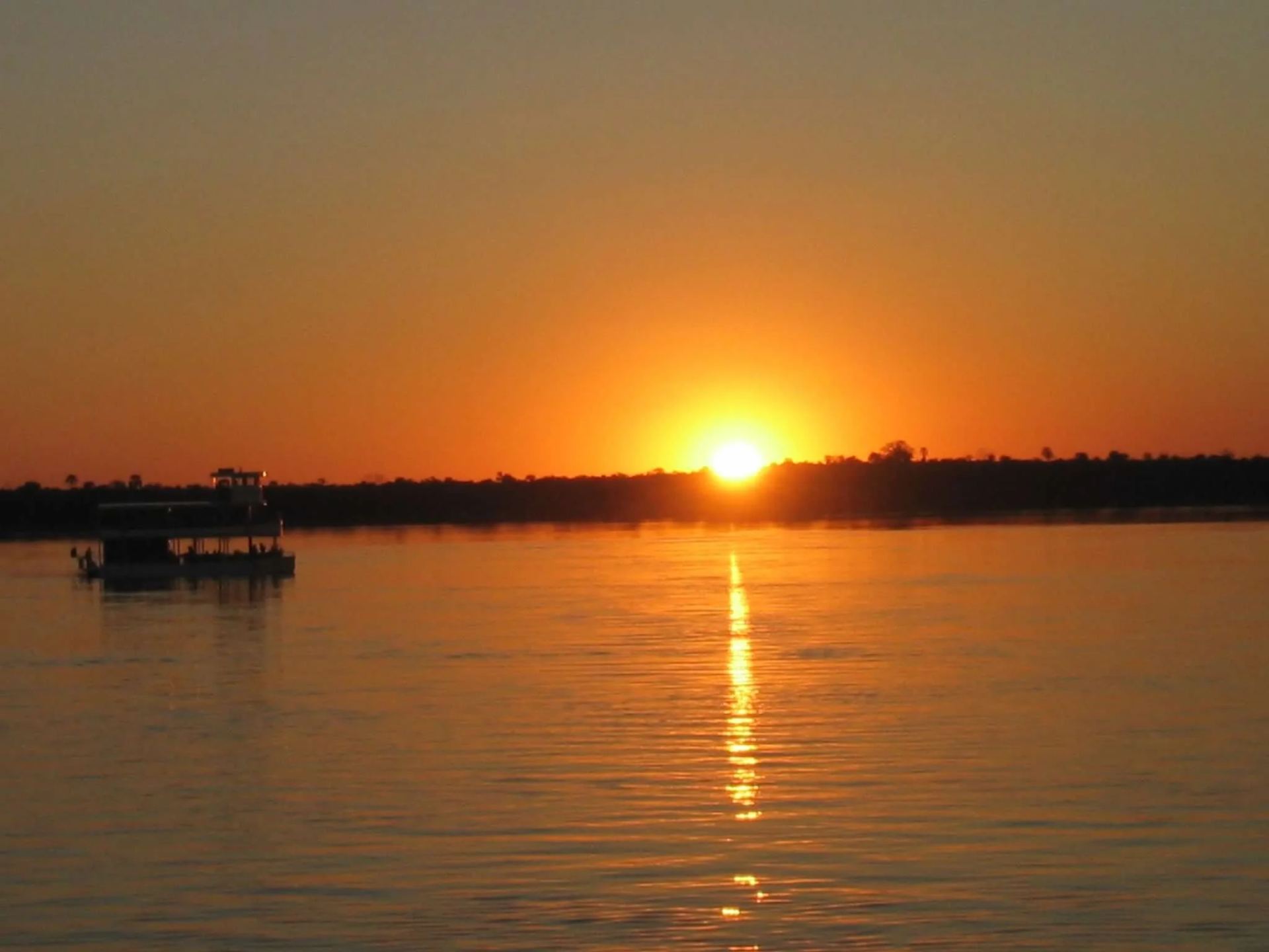 Sunset over the Zambezi River